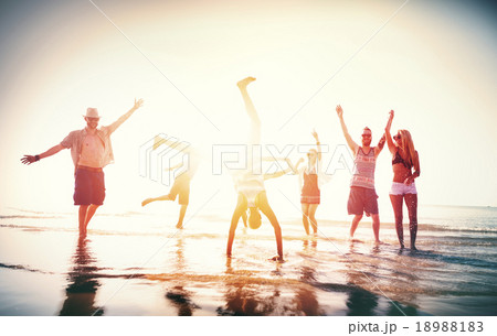 Friendship Freedom Beach Summer Holiday Concept 18988183