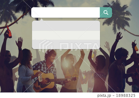 Summer Beach Party Dancing Celebration Concept 18988325