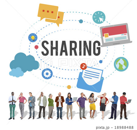 Sharing Global Communication Technology Feedback Concept Sharing Global Communication Technology Feedback Concept 18988488