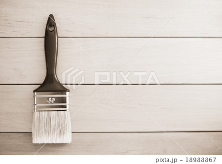 paint brush on wood paint brush on wood 18988867