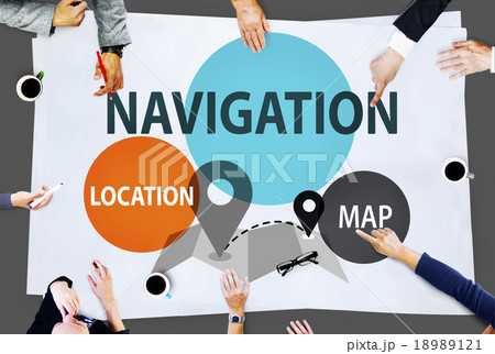 Navigation Direction Destination Travel Guide concept 18989121