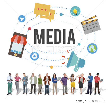 Media Technology Communication Network Connection Concept Media Technology Communication Network Connection Concept 18989296