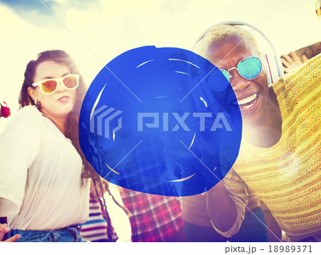Vacation Summer Holidays Blue Marker COncept Vacation Summer Holidays Blue Marker COncept 18989371