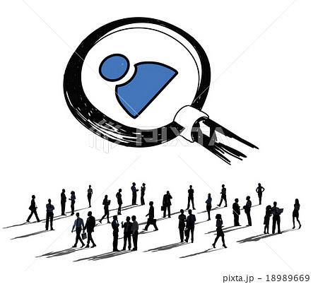 Job Search Human Resources Employees Searching Concept 18989669