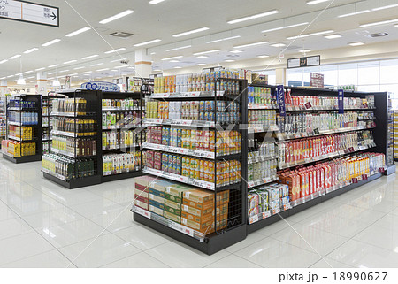 スーパーマーケットの写真素材