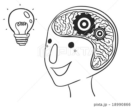 Idea or knowledge with process brain thinking Idea or knowledge with process brain thinking 18990866