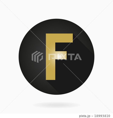 Fine Flat Icon With Letter F Fine Flat Icon With Letter F 18993810