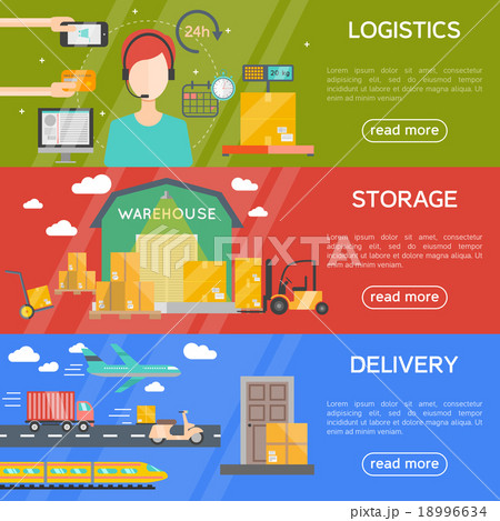Logistics Banners Set Logistics Banners Set 18996634