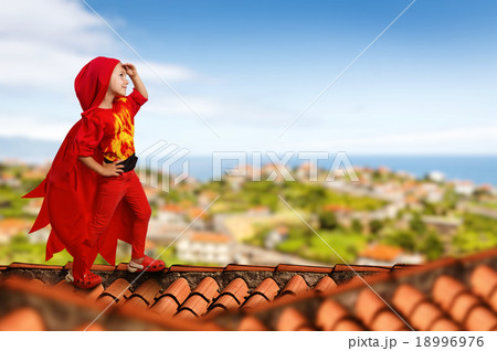 Superhero little girl  18996976