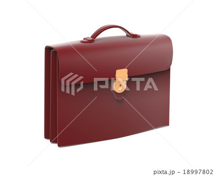 Black leather briefcase 18997802