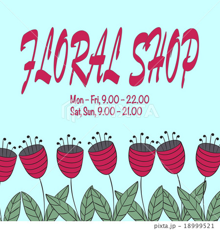 Design concept for floral shop or salon. Design concept for floral shop or salon. 18999521