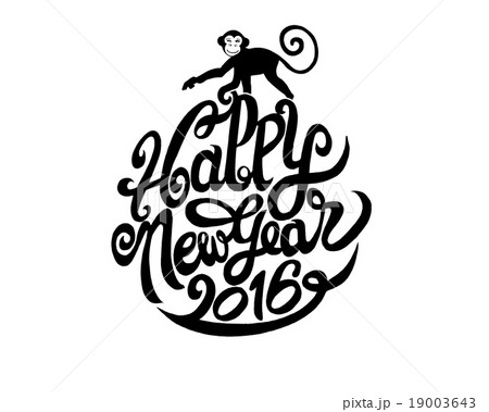 Hand drawing Doodle of happy new year 19003643