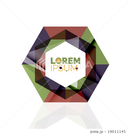 Logo, abstract geometric business icon 19011145