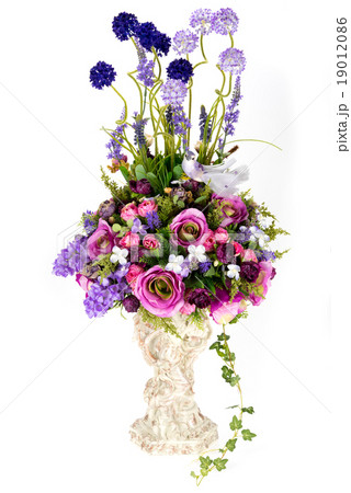 Decoration artificial vintage plastic flower 19012086