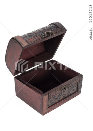 Vintage wood teasure box have lock beside 19012218