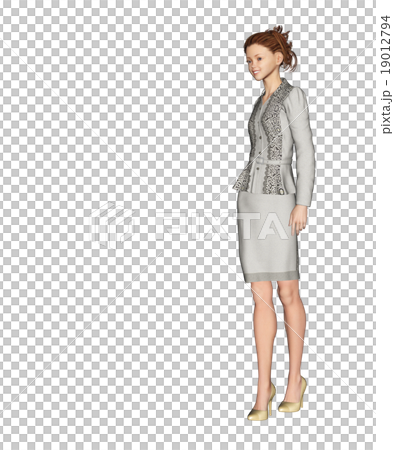 女性時尚點菜perming3DCG插圖素材 女性時尚點菜perming3DCG插圖素材 19012794