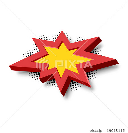 Bang explosion sign with 3D style 19013116