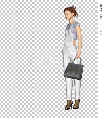 女性時尚點菜perming3DCG插圖素材 女性時尚點菜perming3DCG插圖素材 19013346