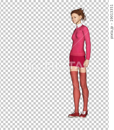 女性時尚點菜perming3DCG插圖素材 女性時尚點菜perming3DCG插圖素材 19013351