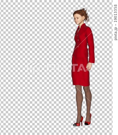 女性時尚點菜perming3DCG插圖素材 女性時尚點菜perming3DCG插圖素材 19013358