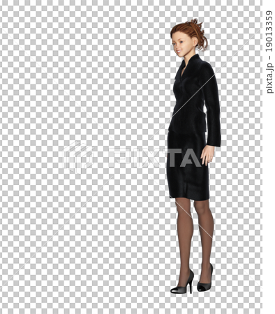  Female fashion à la carte perming3DCG illustrations material 19013359