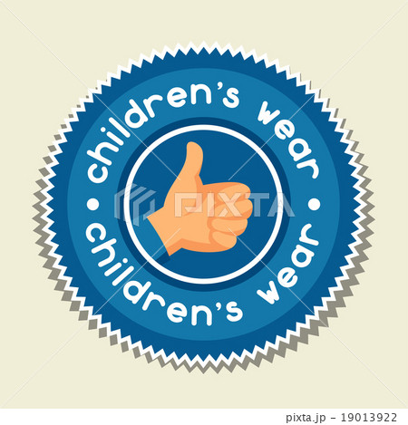 Background with sticker children wear for 19013922