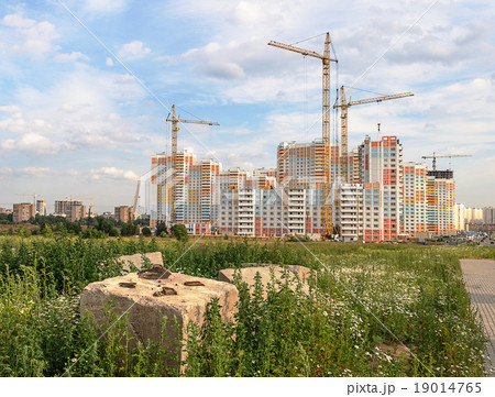 Construction of beautiful residential complex 19014765