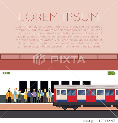 Subway train banner Subway train banner 19016447