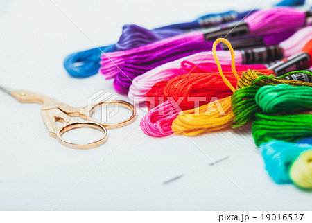 Embroidery floss and needle 19016537