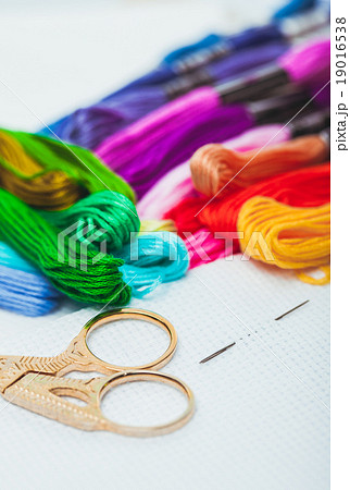 Embroidery floss and needle 19016538