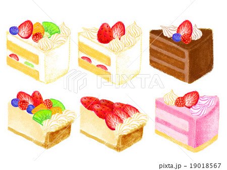 ケーキのイラスト素材 19018567 Pixta