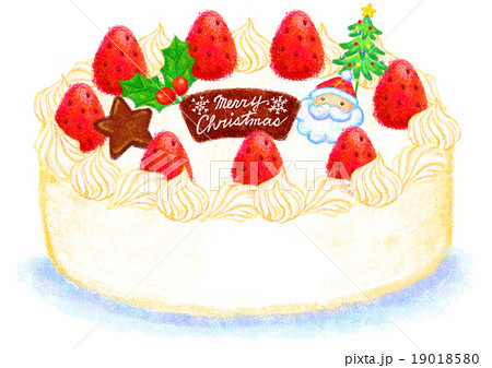 クリスマスケーキのイラスト素材