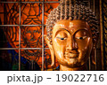 Golden Buddha in a temple thailand. 19022716
