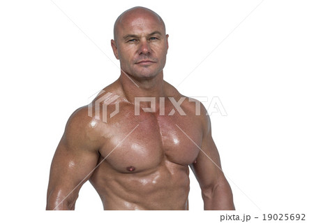 Portrait of muscular man 19025692