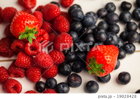Fresh berries in close up Fresh berries in close up 19028428