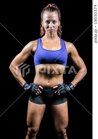 Portrait of confident fit woman Portrait of confident fit woman 19030374