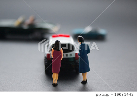 ミニパト　取締　婦人警官　ジオラマ 19031445