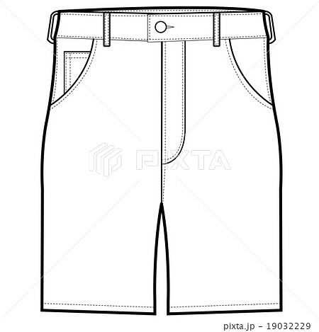 Front Shorts Vectorのイラスト素材