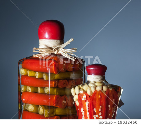 Pickled vegetables in jars 19032460