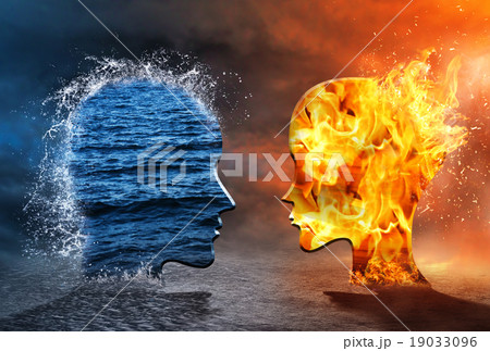 Water against fire Water against fire 19033096