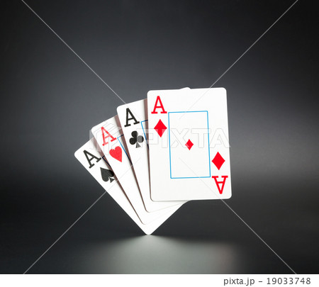 Four aces on grey 19033748