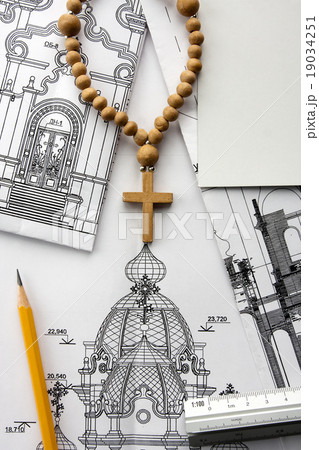 Architectural project of Christian church 19034251