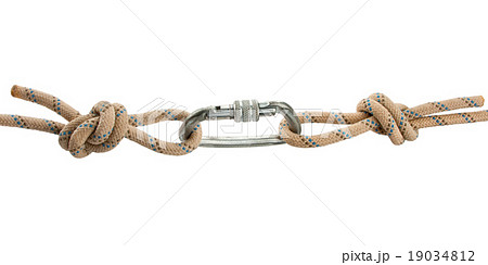 Climber's rope with carbine 19034812