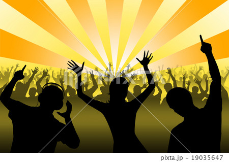 Silhouettes of dancing people Silhouettes of dancing people 19035647