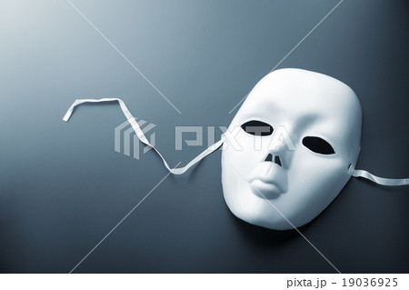Theater mask on grey Theater mask on grey 19036925