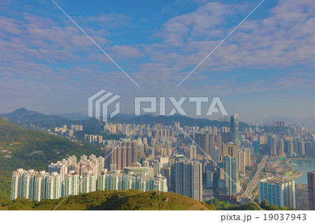 Downtown Kowloon Hongkong from Tsuen Wan Downtown Kowloon Hongkong from Tsuen Wan 19037943