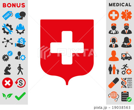 Medical Shield Icon 19038563
