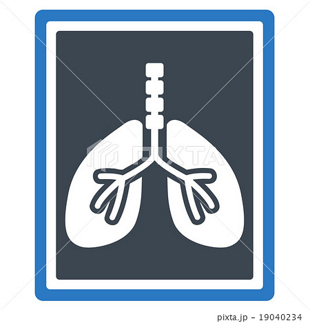 Lungs X-Ray Photo Icon Lungs X-Ray Photo Icon 19040234