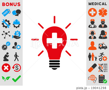 Medical Electric Lamp Icon Medical Electric Lamp Icon 19041298