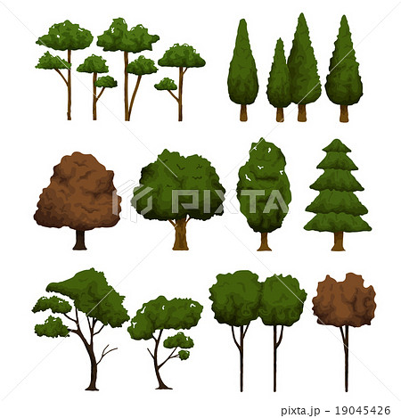 Trees for landscape vector 19045426
